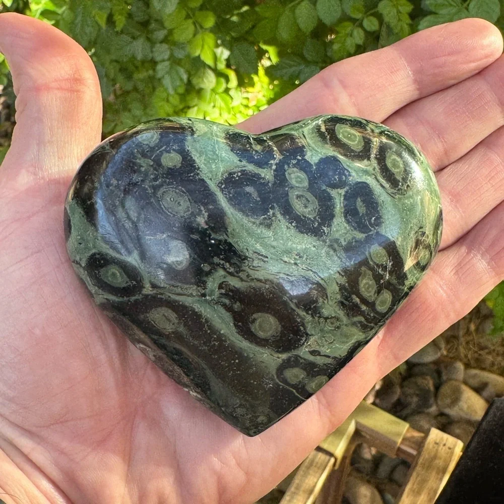 Kambaba Jasper Heart 11.7oz